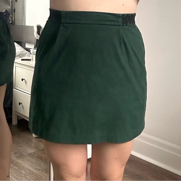 Naf Naf skirt green velvet - Picture 4 of 4